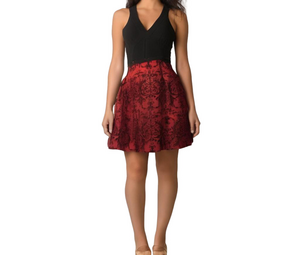 NWT Crystal Doll mini formal a-line dress Sleevless w/ tulle size 1